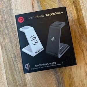 3-in-1 Wireless Charging Station - Black